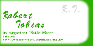 robert tobias business card